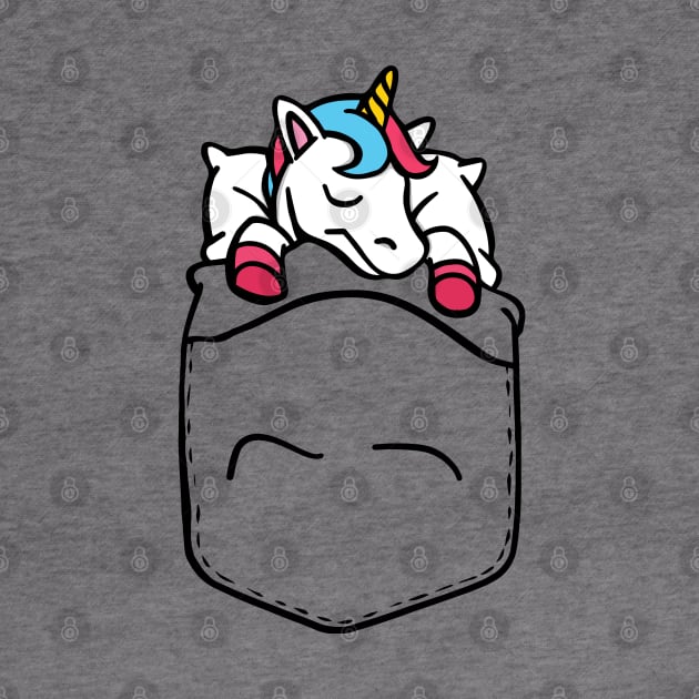 Sleeping Unicorn Pocket by Bruno Pires